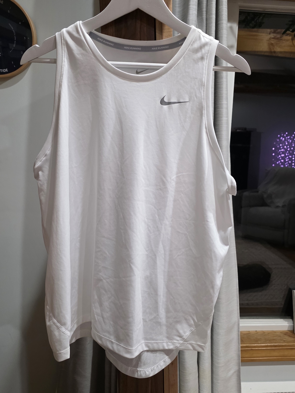 Nike White Performance Racerback Tank Top - Picture 2 of 4